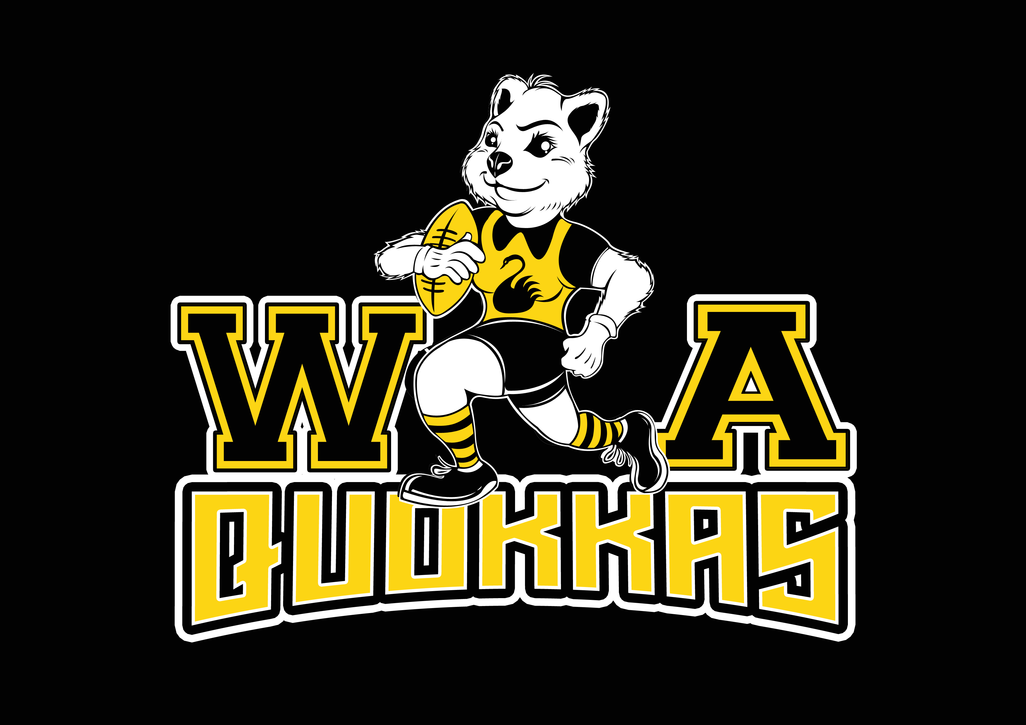 WA Police Female Football Club 'QUOKKAS' Logo